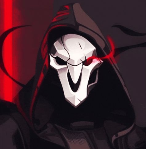 Reaper Profile Picture, Reaper Overwatch Profile Picture, Reaper Icon Overwatch, Vampire Reaper Overwatch, Reaper Fan Art Overwatch, Reaper Cat Overwatch, Reaper Mask Overwatch, Weird Collections, Rage Art