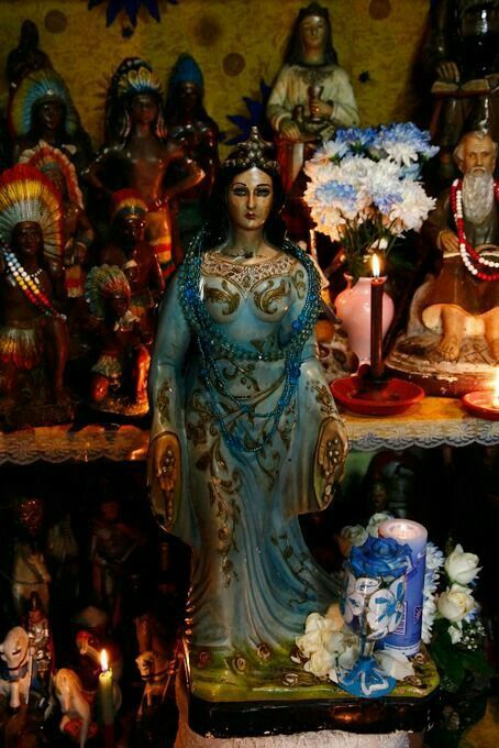 Santeria Aesthetic, Mexicana Aesthetic, African Gods, Brazilian Martial Arts, Great Mother, Sacred Feminine, Sea Witch, Candle Labels, Mystical Creatures