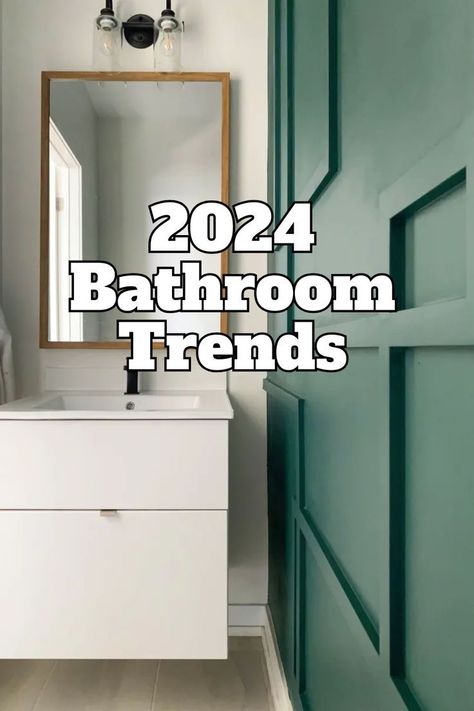 Modern Bathroom Design Latest Trends, Vanity Mirror Lighting, Small Bathroom Trends, Latest Bathroom Tiles Design, Bathroom Vanity Trends, Tile Vanity, Small Bathroom Paint Colors, Latest Bathroom Trends, Small Space Bathroom Design