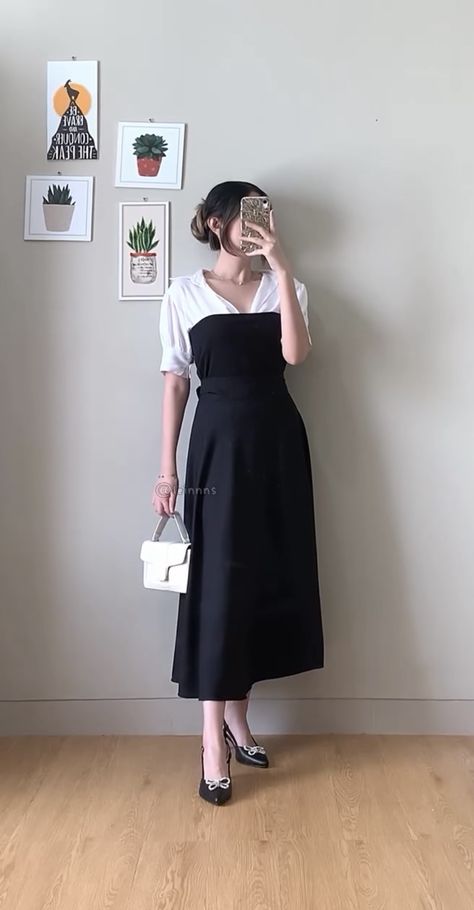 Shirt Under Sleeveless Dress, Dress With Blouse Underneath, Shirt Under Dress, Under Dress, Clothing Inspiration, Sleeveless Dress, Outfit Inspo, Quick Saves, Dresses