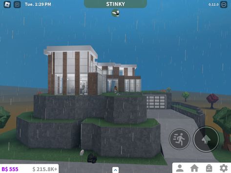 Roblox bloxburg house mountain house Bloxburg House In Mountain, Bloxburg Mansion On Mountain, Mountain Layout Bloxburg, Mountain House Ideas Bloxburg, Mountain Home Bloxburg, Bloxburg House Mountain, Bloxburg House Ideas Hillside, Hill Side House Bloxburg, House On A Hill Bloxburg