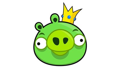 King Pig from Angry Birds Functional Classroom, Angry Birds Pigs, Pig King, Smug Face, Anger Management For Kids, Classroom Communication, Animated Emojis, Angry Birds Party, Piskel Art