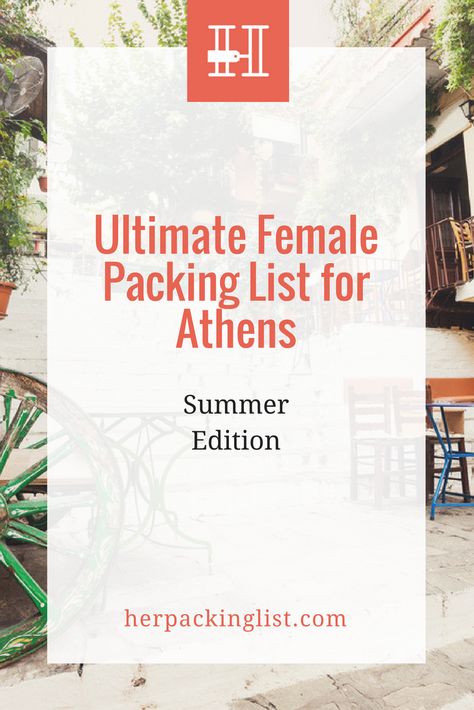 packing list for athens greece Renee Roaming, Greece Holidays, Female Packing List, Her Packing List, Europe Packing List, Greece Trip, Ultimate Packing List, Greek Isles, Packing Lists