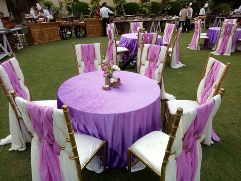 Photo From Breaking out with Purple - By Vibes of Luxury Events Lavender Mehendi Decor, Janoi Ceremony, Pastel Mehendi, Drape Designs, Clear Marquee Wedding, Day Time Wedding, Mehandi Decor, Lilac Decor, Luxury Event Decor