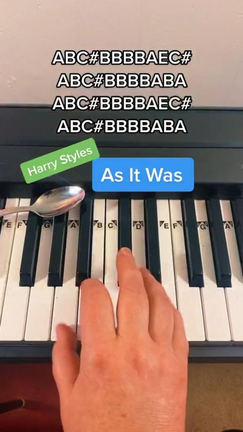 As it Was Piano Tutorial ♥️🌎💙 by Harry Styles #piano #pianotutorial in 2022 | Easy piano songs, Piano tutorial, Piano tutorials songs As It Was Piano, Harry Styles Piano, Piano At Home, Piano Songs Chords, Piano Music With Letters, Piano Tutorials Songs, Piano Songs For Beginners, Piano Sheet Music Letters, Piano Music Easy