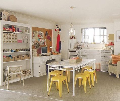 How to Turn a Boring Garage into the Home Extension of Your Dreams Garage Art Studio, Kids Garage, Garage Playroom, Tool Caddy, Garage Floor Paint, Garage Renovation, Garage Studio, Garage Remodel, Garage Office