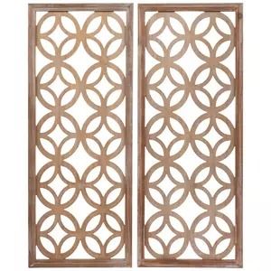 Hobby Lobby Above Door Decor, Hobby Lobby Wall, Overlapping Circles, Laser Cut Panels, Wall Decor Set, Framed Mirror Wall, Wood Wall Decor, Wall Pockets, Natural Brown