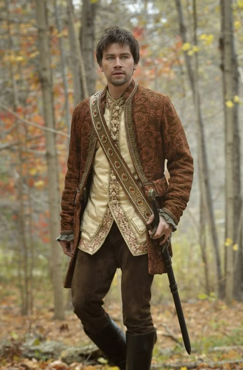 This is close to what I throw on whenever I need to run out and grab milk for the fam. Just casual. Male Medieval Clothing Royal, 1400s Mens Fashion, Fancy Medieval Clothes Male, Medieval Clothing Male Prince, Sebastian Reign, Medieval Clothing Male, Bash Reign, Dragon Rider Outfit, Reign Bash