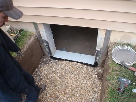 DryZone, LLC - Crawl Space Repair Photo Album - A Turtl crawlspace entry can keep the water out of the crawlspace door area Crawl Space Entrance, Crawl Space Cover Ideas, Crawlspace Doors Outside, Crawlspace Cover, Crawlspace Doors, Crawl Space Access Door, Crawl Space Cover, Diy Crawlspace, Basement Egress