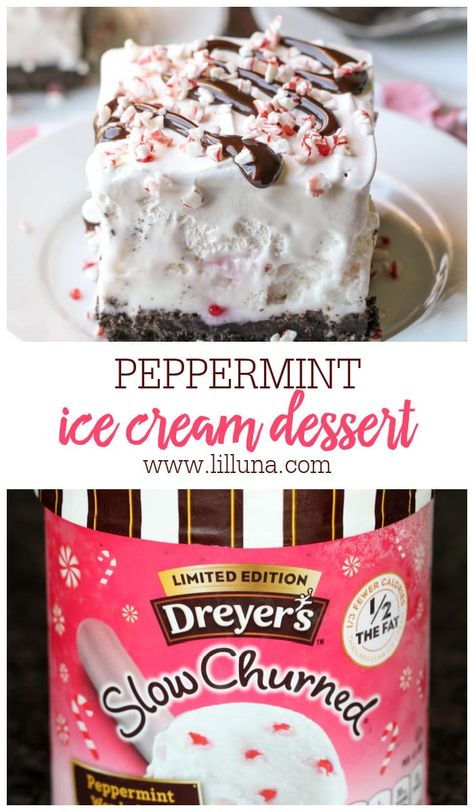 Peppermint Crisp Ice Cream Cake, Peppermint Ice Cream Dessert, Top Desserts, Cream Desserts Recipes, Christmas Ice Cream Cake, Aka Christmas, Peppermint Dessert, Christmas Ice Cream, Homemade Ice Cream Cake