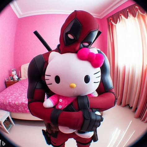 Deadpool Computer Wallpaper, Deadpool And Hello Kitty, Deadpool Hello Kitty, Spiderman And Deadpool, Deadpool Pfp, Ja I Ty, Deadpool Y Spiderman, Deadpool Pictures, Spiderman Deadpool