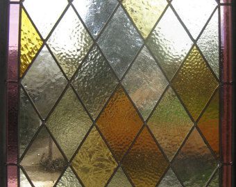 Popular items for amber stained glass on Etsy Cobweb Stained Glass Window, Stained Glass Yellow, 70s Stained Glass Window, Amber Stained Glass Window Panels, 30” Stained Glass Panel, Floor Renovation, Glass Painting Designs, Purple Diamond, Vintage Windows