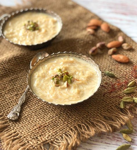 Sindhi Kheerni Recipe - Sindhi Seviyan Kheer Seviyan Kheer, Sindhi Food, Jeera Aloo, Food Shots, Aloo Recipes, Kheer Recipe, Eid Food, Bhaji Recipe, Goan Recipes