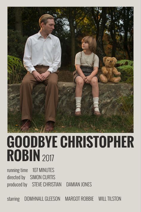 Christopher Robin Movie, Goodbye Christopher Robin, Robin Movie, Movie Frames, Film Man, Polaroid Posters, Movie To Watch List, Movies Posters, Anime List