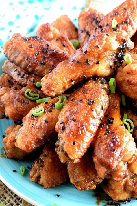 Japanese Chicken Wings Recipes, Chicken Drummettes Recipes, Fruit Bundt Cake, Lemon Cream Cheese Coffee Cake, Drummettes Recipes, Japanese Chicken Wings, Wing Flavors, Japanese Appetizers, Cheese Coffee Cake