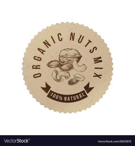 Nuts Logo Design, Mixed Nuts Packaging, Round Label Design, Organic Food Packaging, Blog Template Design, Organic Food Shop, Identity Card Design, Packaging Snack, Organic Nuts