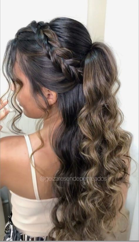 Bridesmaid Hair Inspo, Bridemaids Hairstyles, Formal Hairstyles For Long Hair, Guest Hair, Hair Upstyles, Long Hair Wedding Styles, Prom Hairstyles For Long Hair, Trendy Hairstyle, Natural Curls Hairstyles