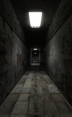 dark Dark Hallway, Cement Walls, Liminal Spaces, Silent Hill, Dark Places, Dark Photography, Abandoned Places, The Ceiling, Dark Aesthetic