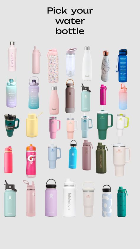 Cute Iphone Wallpaper Tumblr, School Water Bottles, Cute Iphone Wallpaper, Back To School Stuff, School Bag Essentials, Cute Water Bottles, High School Years, Manik Manik, Preppy Stuff