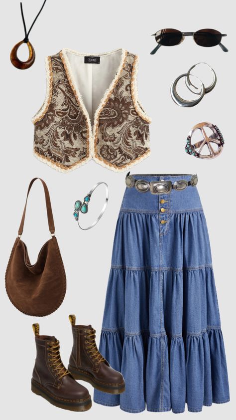 Penny lane inspired outfit #outfitinspo #vintage #pennylane #70s Matching 70s Outfits, Penny Lane Fashion, 70s Asthetics Outfit, 70s Outfits Fall, Fleetwood Mac Inspired Outfits, Firefly Lane Outfits, 70s Aesthetic Fashion Outfit, 70s Outfits For Women, Hippie 70s Outfits