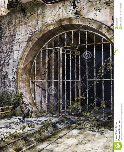 Old Sewer Entrance - Download From Over 59 Million High Quality Stock Photos, Images, Vectors. Sign up for FREE today. Image: 39353533 Sewer Entrance, Sewer Entrance Concept Art, Sewer Aesthetic, Scary Gate Entrance, Creepy Corridor, Underground Tunnels Aesthetic, Abandoned Tunnel, Cube World, The Heist