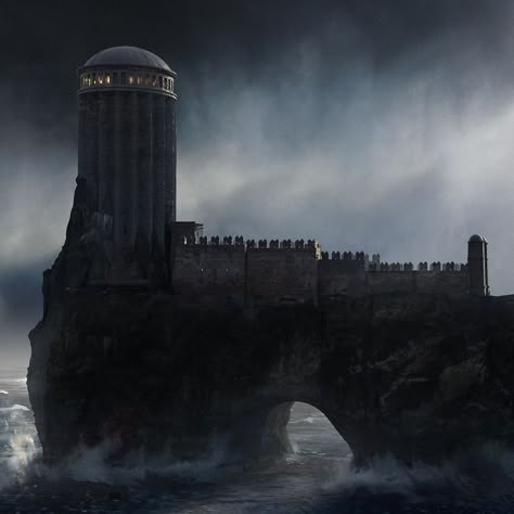 The Stormlands Aesthetic, The Red Keep, Storms End Aesthetic, Storms End, Storms End Game Of Thrones, Storms End Castle, Aemond Targaryen Storms End, Snowstorm Asoiaf, Kingdom City