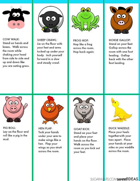 Try these classroom movement activities based on the book, Little Blue Truck with farm themed brain breaks for the classroom. Brain Break Activities, Farm Activities Preschool, Farm Songs, Farm Animals Preschool, Farm Lessons, Farm Animals Activities, Farm Theme Preschool, Animal Lessons, Farm Books