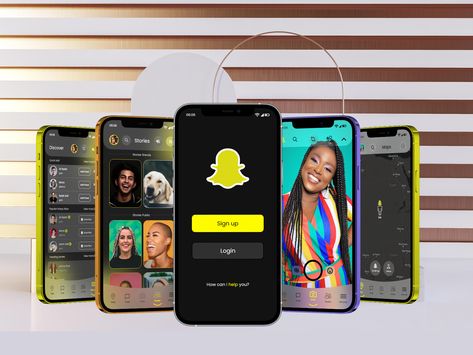 Snapchat App Redesign (Glassmorphism) by karim saif Snapchat Design, Snapchat App, App Redesign, Mobile App Design, Mobile Ui, Social App, User Interface, Ui Design, App Design