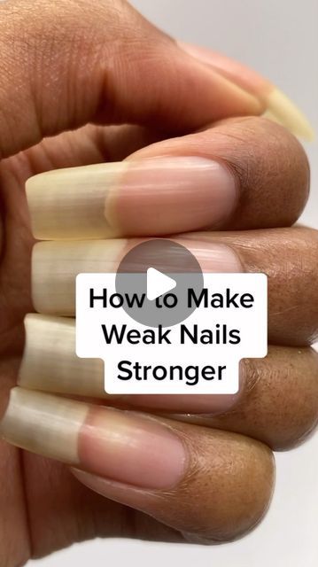 Nail Stronger How To Make, How To Make Your Nails Stronger, Make Your Nails Stronger, Nails Stronger, Nail Guide, Nail Strengthening, Weak Nails, Brittle Nails, Diy Recipe