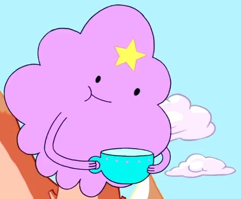 Lumpy Space Princess Icon, Lumpy Space Princess Aesthetic, Purple Cartoon Characters, Adventure Time Lumpy Space Princess, Purple Characters, Adventure Time Style, Summer Camp Island, Lumpy Space, Princess Jellyfish