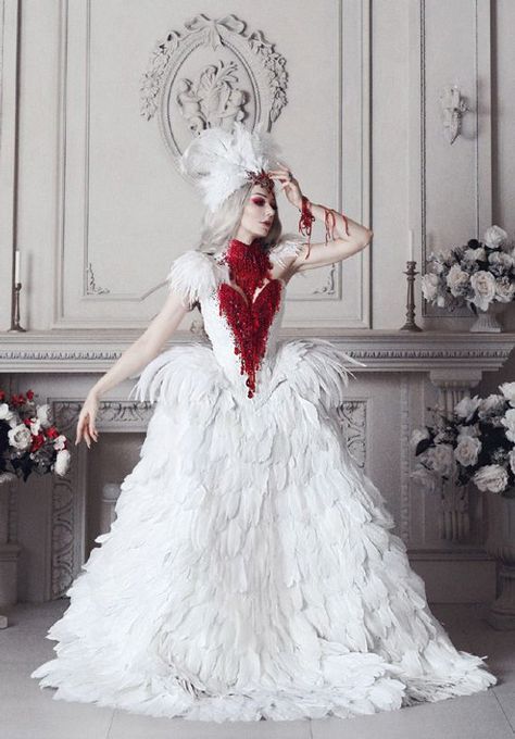 From hints of purple to goth glam: these Halloween wedding dresses are spooktacular Halloween Wedding Dresses, Vampire Wedding, Gothic Party, Swan Dress, Gothic Wedding Dress, Masquerade Costumes, Overbust Corset, Gothic Wedding, Halloween Wedding