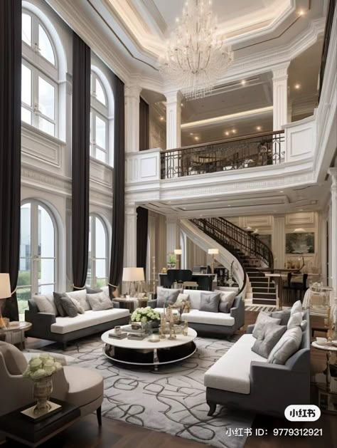 Comfort Home, Luxury Home Designs, Modern Mansion Bedroom, Modern Mansion Interior, Mansion Living Room, Luxury Houses Mansions, Design Salon, Mansion Interior, Modern Mansion