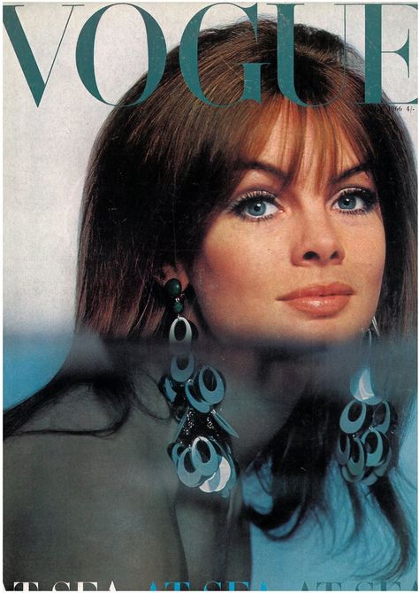 Jean Shrimpton ~ UK Vogue 'At Sea'. July 1966 David Bailey Photographer, 60s London, Brian Duffy, Vintage Vogue Covers, Icons Women, Patti Hansen, Jean Shrimpton, Vogue Magazine Covers, High Wycombe