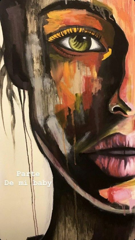 Abstract Portrait Painting, Abstract Face Art, Bubble Art, Arte Inspo, Abstract Faces, Abstract Portrait, Art Inspiration Painting, Art Painting Acrylic, Painting Art Projects