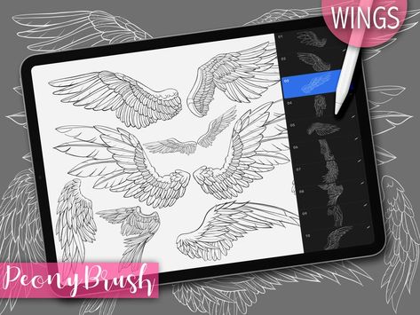 FEATHER brushes for Procreate [Free and Premium] - BrushWarriors Digital Art Software, Brush Tattoo, Best Procreate Brushes, Chicano Lettering, Free Tattoo Designs, Free Procreate, Illustrator Brushes, Procreate Ipad Art, Procreate Brushes Free