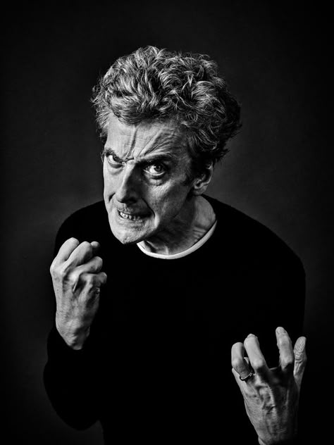 Andy Gotts, Facial Expressions Drawing, Angry Expression, Emotion Faces, Expressions Photography, Face Study, Twelfth Doctor, Angry Face, 얼굴 그리기