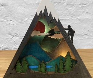 Yours for the making - Instructables Playstation Cabinet, Mountain Diorama, Coping Saw, Corner Bookmarks, 12 Steps, Halloween Contest, Cloche Hat, Diy Lamp, Hot Glue Gun