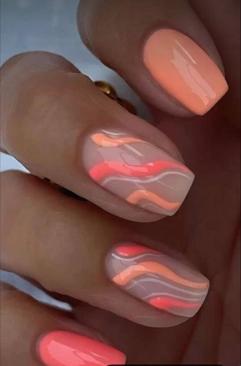 Perfect Summer Nails, Summer Nails Inspiration, Tan Summer, Look Summer, Peach Nails, Cute Simple Nails, Perfect Manicure, Summery Nails, Summer Tanning