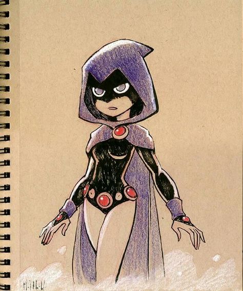 Teen Titans Drawings, Teen Titans Go Characters, Old Teen Titans, Book Convention, Disney Moana Art, Teen Titans Raven, Titans Raven, Raven Teen Titans Go, Raven Fanart