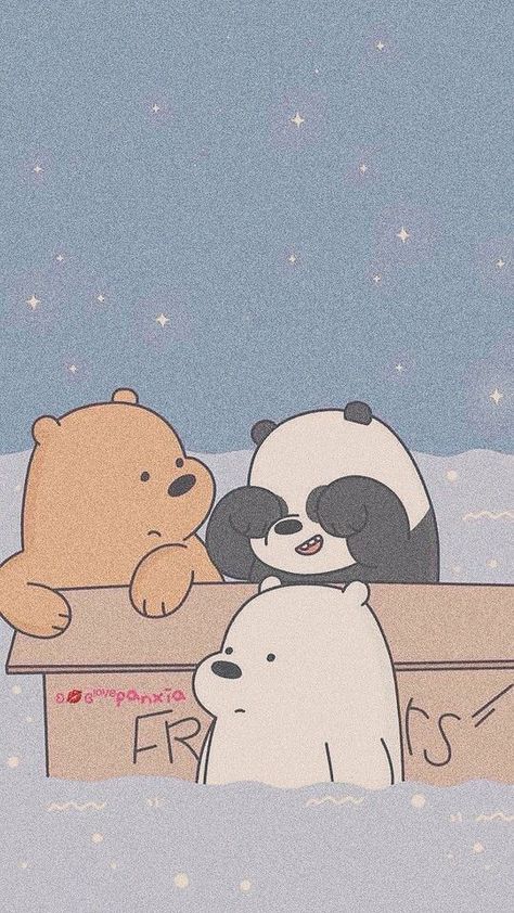 90s Wallpaper Hip Hop, Wallpaper Wa, We Bare Bears Wallpapers, Ear Chain, Cute Panda Wallpaper, Wallpaper Doodle, Panda Art, Good Cartoons, We Bare Bears