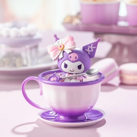 😍Sanrio Family Teacup Elf Series will be launched soon. #hellokitty #hellokittycore #blindbox #kuromi #mymelody #pochacco Kuromi Pink, Pink Melody, Purple Kuromi, Kawaii Purple, Pochacco Cinnamoroll, Cute Kuromi, Order Packaging, Kuromi Sanrio, Sanrio Stuff