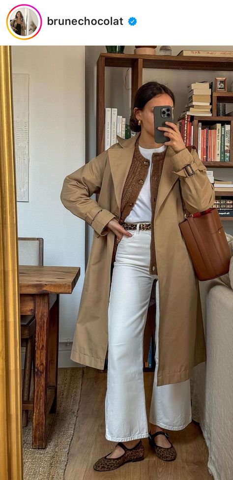 Ecru Jeans Outfits Winter, Pantalon Camel Outfits Mujer, Outfit Pantalon Beige Mujer, Leopard Shirt Outfit, Ecru Jeans Outfits, Ecru Jeans, Camel Outfit, Shirt Outfit Summer, Leopard Outfits