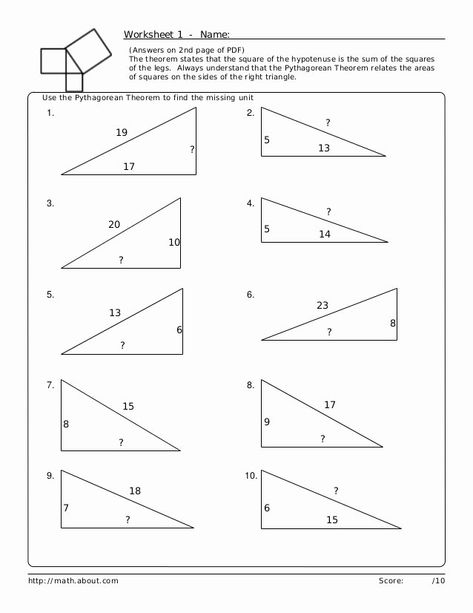 Pythagoras theorem Worksheet Pdf Lovely 48 Pythagorean theorem Worksheet with Answers [word Pdf] – Chessmuseum Template Library Pythagorean Theorem Activity, Pythagoras Theorem, All About Me Printable, Pythagorean Theorem Worksheet, Rational Expressions, Matching Worksheets, Verb Worksheets, Pythagorean Theorem, Word Problem Worksheets