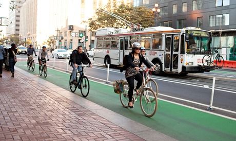 Four reasons US business leaders want to import Danish-style cycling New Urbanism, Urban Cycling, Bike Lane, Walking Street, Danish Style, Business Leaders, Urban Furniture, Museum Of Natural History, Bike Path