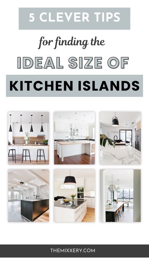 Kitchen Island Size: 5 Genius Tips To Determine The Perfect Dimensions Kitchen Island Sizes Layout, Size Of Kitchen Island, Kitchen Island Measurements Layout, Island Size Guide, Kitchen Island Size Guide, Kitchen Island Sizes, Kitchen Island Layout, Kitchen Layout Ideas With Island, Kitchen Island Size