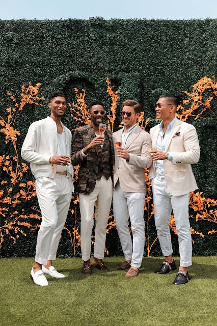 Men's Summer Party Style | Veuve Clicquot Polo Classic 2019 — LEVITATE STYLE Cocktail Attire Men Summer, Men’s Engagement Party Outfit, Beach Semi Formal Wedding Guest Men, Summer Cocktail Wedding Guest Attire Men, Tea Party Mens Outfit, Mens Engagement Party Outfit, Men’s Cocktail Party Attire, Men’s Tea Party Outfit, Mens Cocktail Attire Wedding Summer