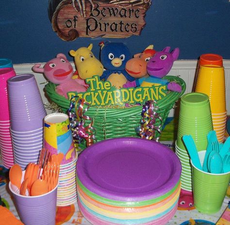 Backyardigans Party Ideas Decorations, Backyardagins Birthday Party, The Backyardigans Birthday Party, Backyardigan Birthday Party, Backyardagains Birthday Party, Backyardigans Party Ideas, Backyardigans Birthday Party, The Backyardigans, Leo Birthday