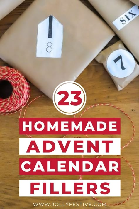 23 cheap easy DIY filler ideas for homemade advent calendars. Advent calendar filler ideas that can be made at home. Perfect relaxed Christmas craft ideas. These are DIY advent calendar fillers for kids, teens and adults alike. Perfect for filling advent calendars whilst keeping costs low. And ideal for making in bulk to fill multiple advent calendars. Advent Calendar Fillers For Baby, Decorating Advent Calendar, Ideas For Filling Advent Calendar, Personal Advent Calendar, Easy Diy Bulk Christmas Gifts, Advent Present Ideas, Small Things To Put In Advent Calendar, Advent Calendar Gift Ideas For Men, What To Put In Advent Calendar Adults