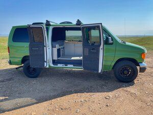 Ford Econoline Camper Van Conversion - Contravans Ecoline Van Conversion, E250 Van Conversion, Ford Ecoline Van Conversion, Small Van Camper, Ford Econoline Van Conversion, Econoline Van Conversion, Econoline Camper Van, Traveling Van, Ford Van Conversion