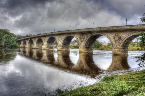 Hexham Bridge, Northumberland, crosses the River Tyne. It is a stone, arch bridge designed by Robert Mylne and opened in 1793. It is Grade II listed. Hexham Northumberland, Stone Arch Bridge, Sonny Rollins, Interesting Architecture, Types Of Architecture, Architectural Engineering, Arch Bridge, Stone Arch, Civil Engineering